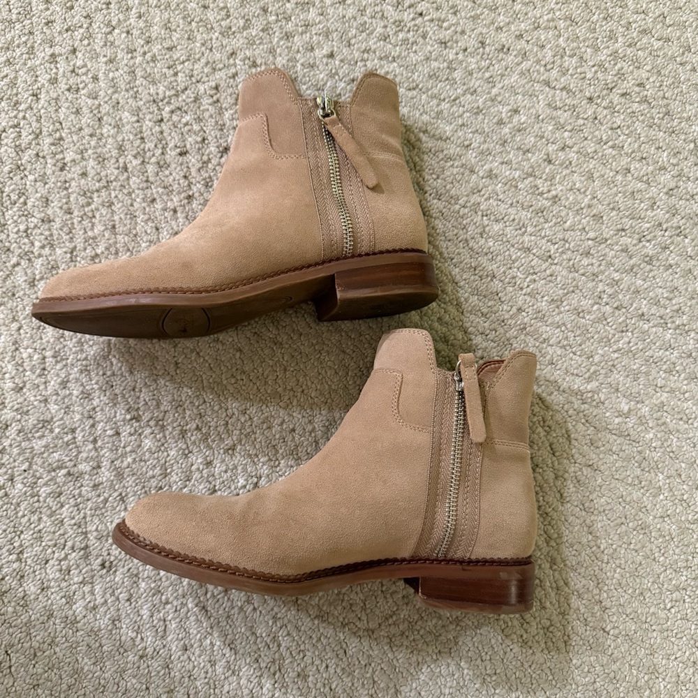 Franco Sarto Halford Booties size 6 Oak Suede - Picture 6 of 14
